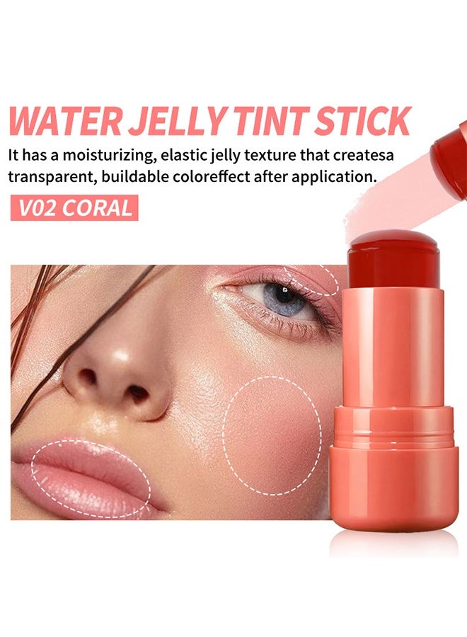 فايبلي أحمر شفاه بلش، قلم أحمر خدود بودرة، تينت جل مائي بارد للشفاه والخدود، قلم أحمر خدود للخدود، قلم جل أحمر خدود، طويل الأمد وغير لاصق، خالٍ من البارابين #01 - Image 2